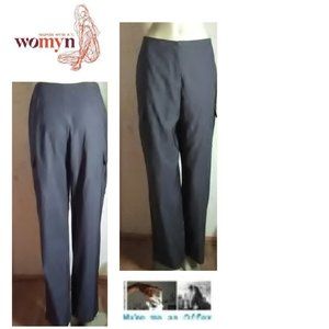 Womyn Dk Gray Cargo Pants Size 12
